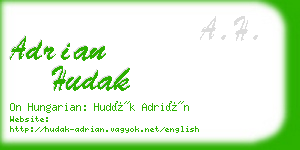 adrian hudak business card